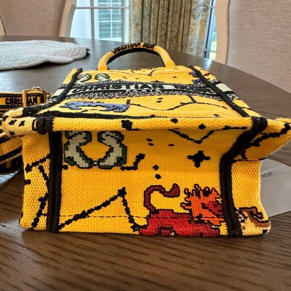 Christian Dior Zodiac Pixel Embroidery Mini Vertical Book Tote - Picture 5 of 9